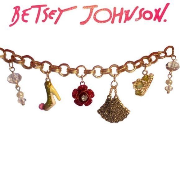 Betsey Johnson Jewelry - Betsey Johnson Charm Bracelet with Heels, Ring, Bag and More! NEW in Box